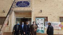 بازدید دکتر ابرازه مشاور وزیر و نماینده مقام عالی وزارت بهداشت در دانشگاه علوم پزشکی استان سمنان از مرکز جامع سلامت زنده یاد دانائی